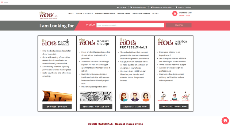 VR Home Decor Marketplace